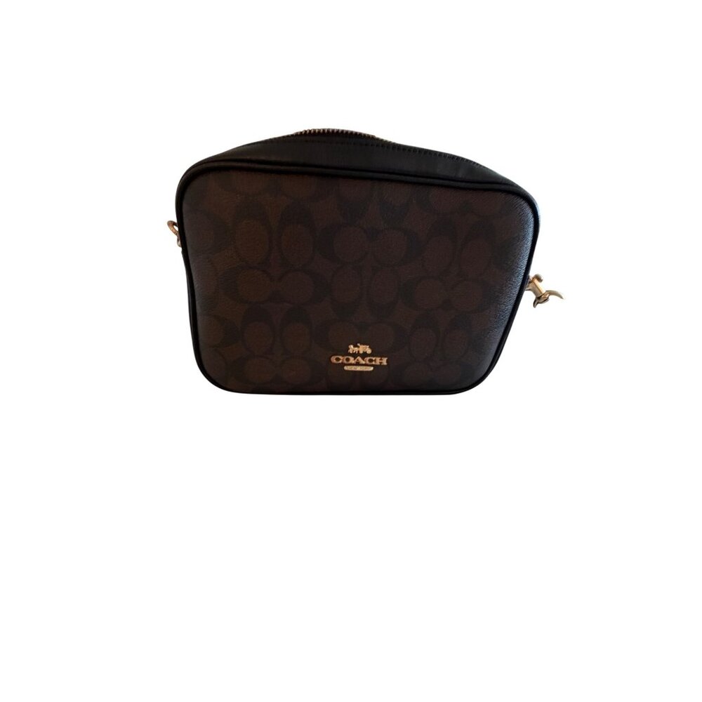 Coach Womens Crossbody in Signature Canvas Brown Black Fabric Lining  Casual - Picture 10 of 16